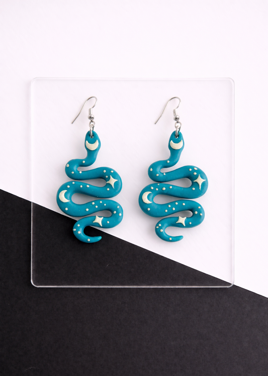 Starlit Serpent - Blue Metallic